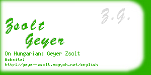 zsolt geyer business card